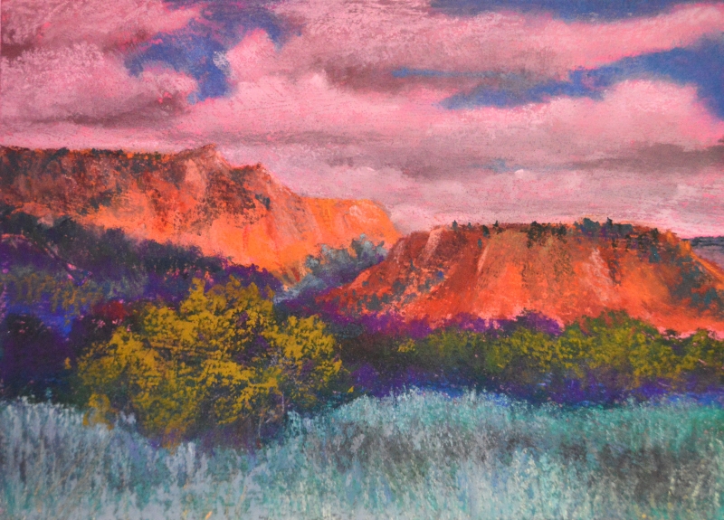 Sunrise in Palo Duro Canyon by artist Julia Fletcher